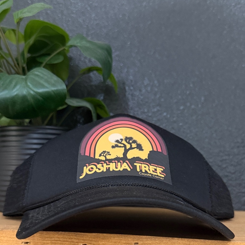 Joshua Tree Black Trucker Hat